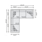 Bernhardt Ventura Fabric Sectional — K2080