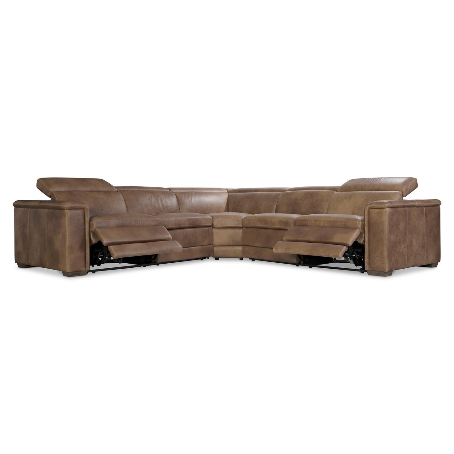 Bernhardt Lioni Leather Power Motion Sectional — K2087