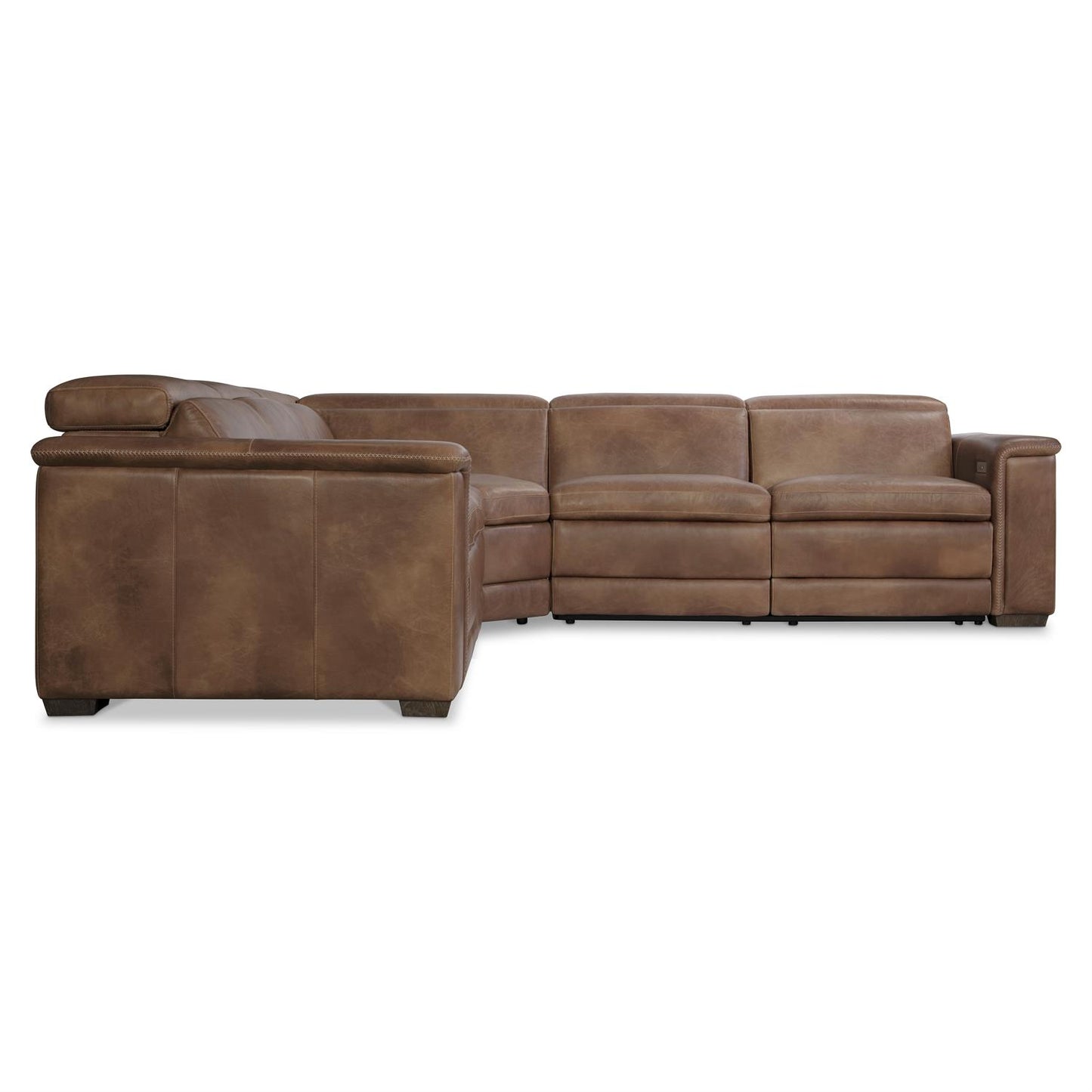Bernhardt Lioni Leather Power Motion Sectional — K2087