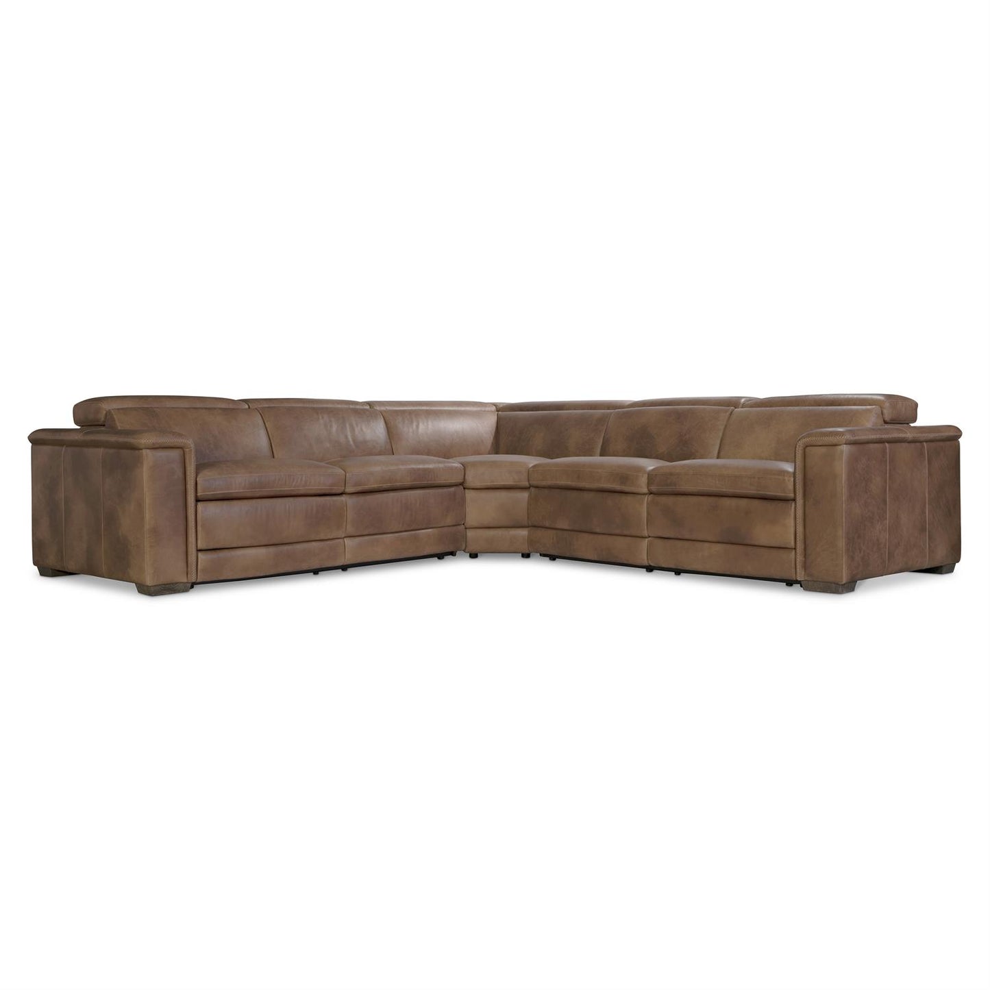 Bernhardt Lioni Leather Power Motion Sectional — K2087