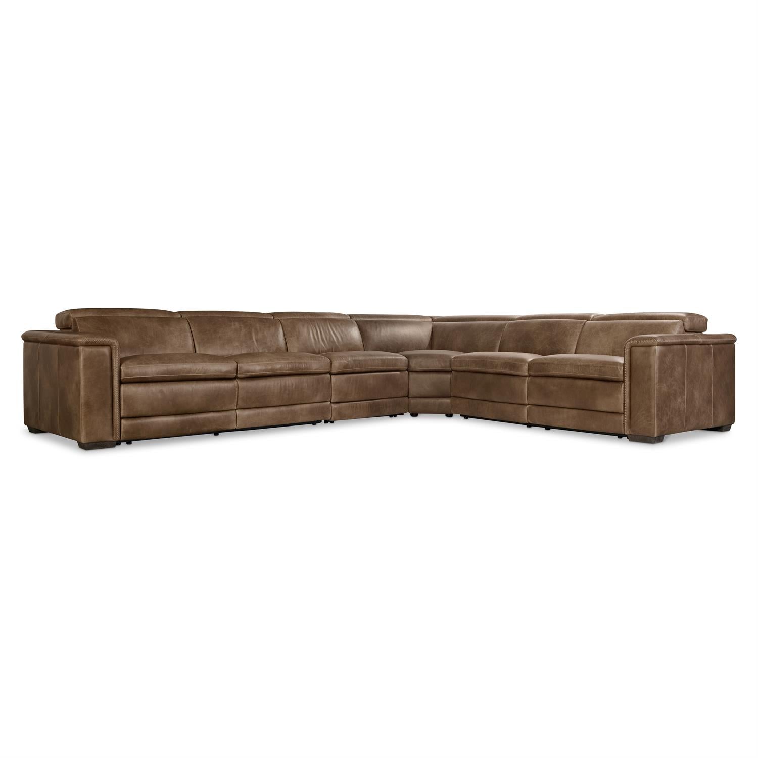 Bernhardt Lioni Leather Power Motion Sectional — K2088
