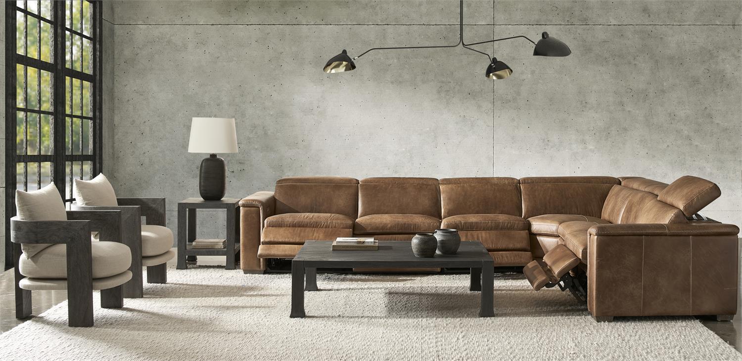 Bernhardt Lioni Leather Power Motion Sectional — K2088