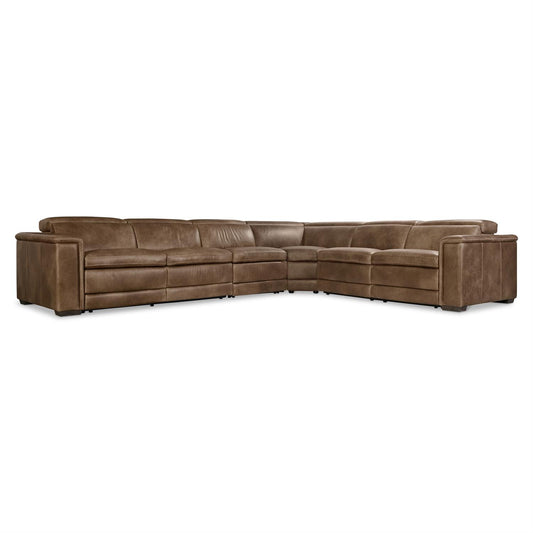 Bernhardt Lioni Leather Power Motion Sectional — K2088