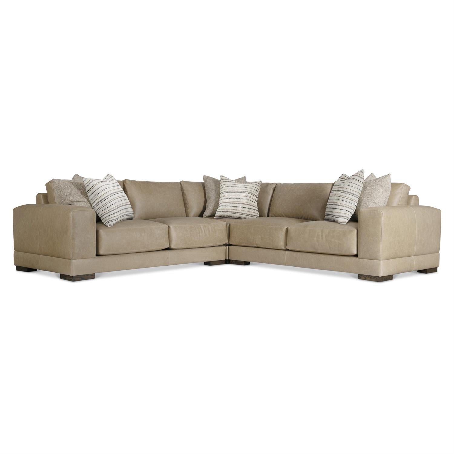 Bernhardt Lars Leather Sectional — K2090