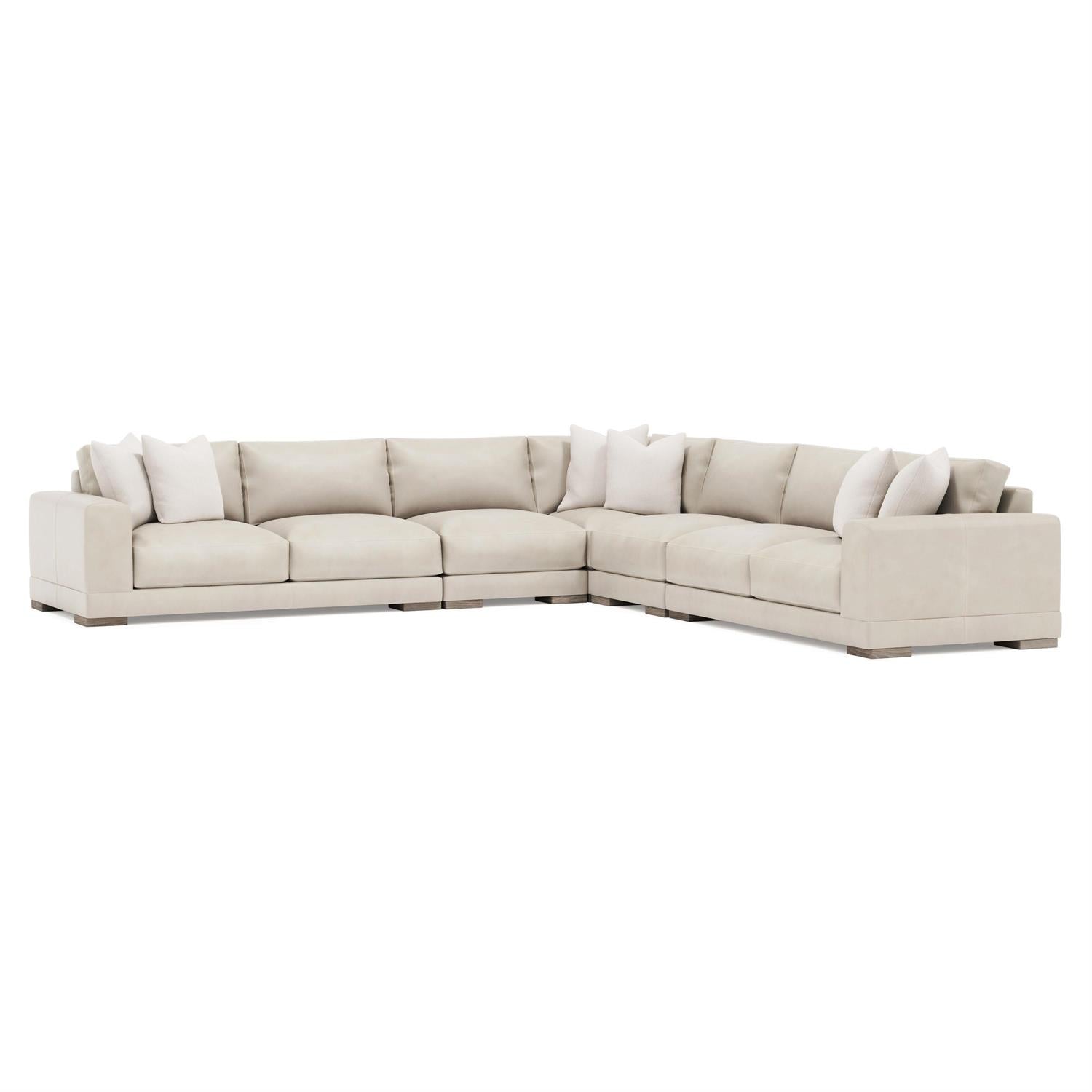 Bernhardt Lars Leather Sectional — K2091