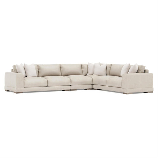 Bernhardt Lars Leather Sectional — K2093