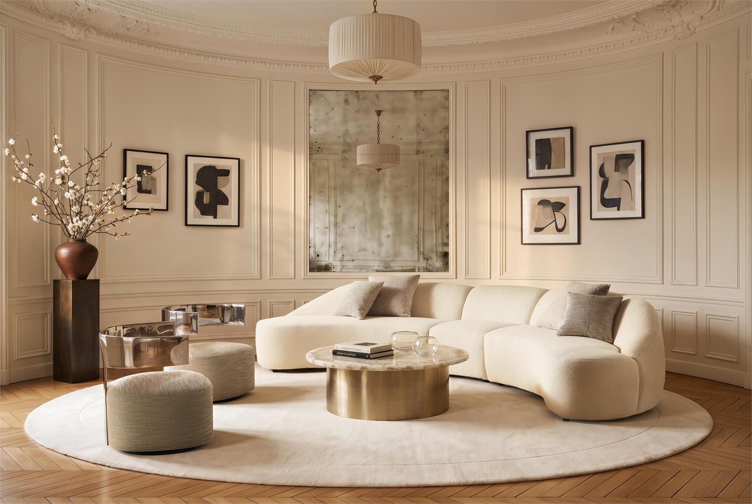 Bernhardt Calder Fabric Sectional — K2096