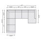 Bernhardt Dawkins Fabric Sectional — K2107