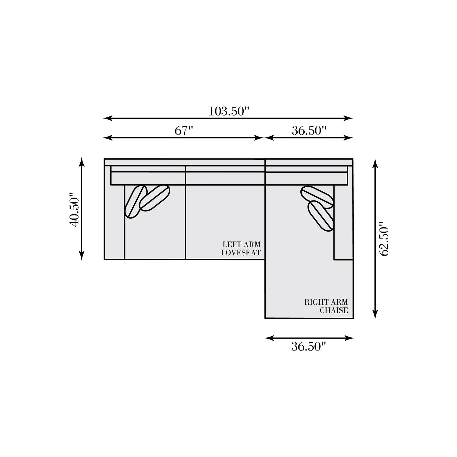 Bernhardt Dawkins Fabric Sectional — K2110