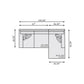 Bernhardt Dawkins Fabric Sectional — K2110