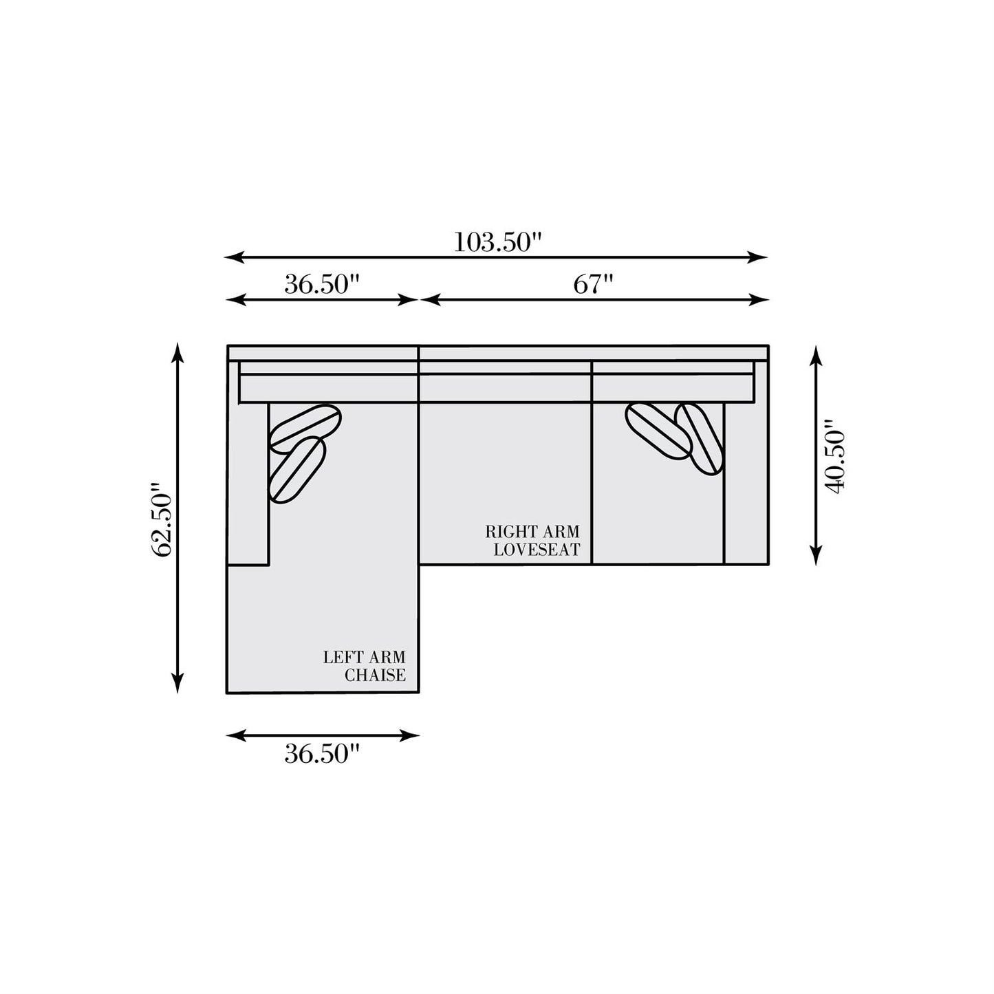 Bernhardt Dawkins Fabric Sectional — K2111