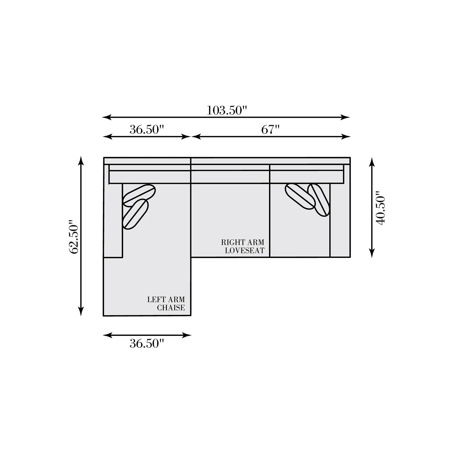 Bernhardt Dawkins Fabric Sectional — K2111