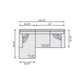 Bernhardt Dawkins Fabric Sectional — K2111
