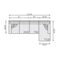 Bernhardt Dawkins Fabric Sectional — K2112