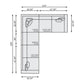 Bernhardt Gabi Fabric Sectional — K2114