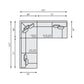 Bernhardt Serena Fabric Sectional — K2119