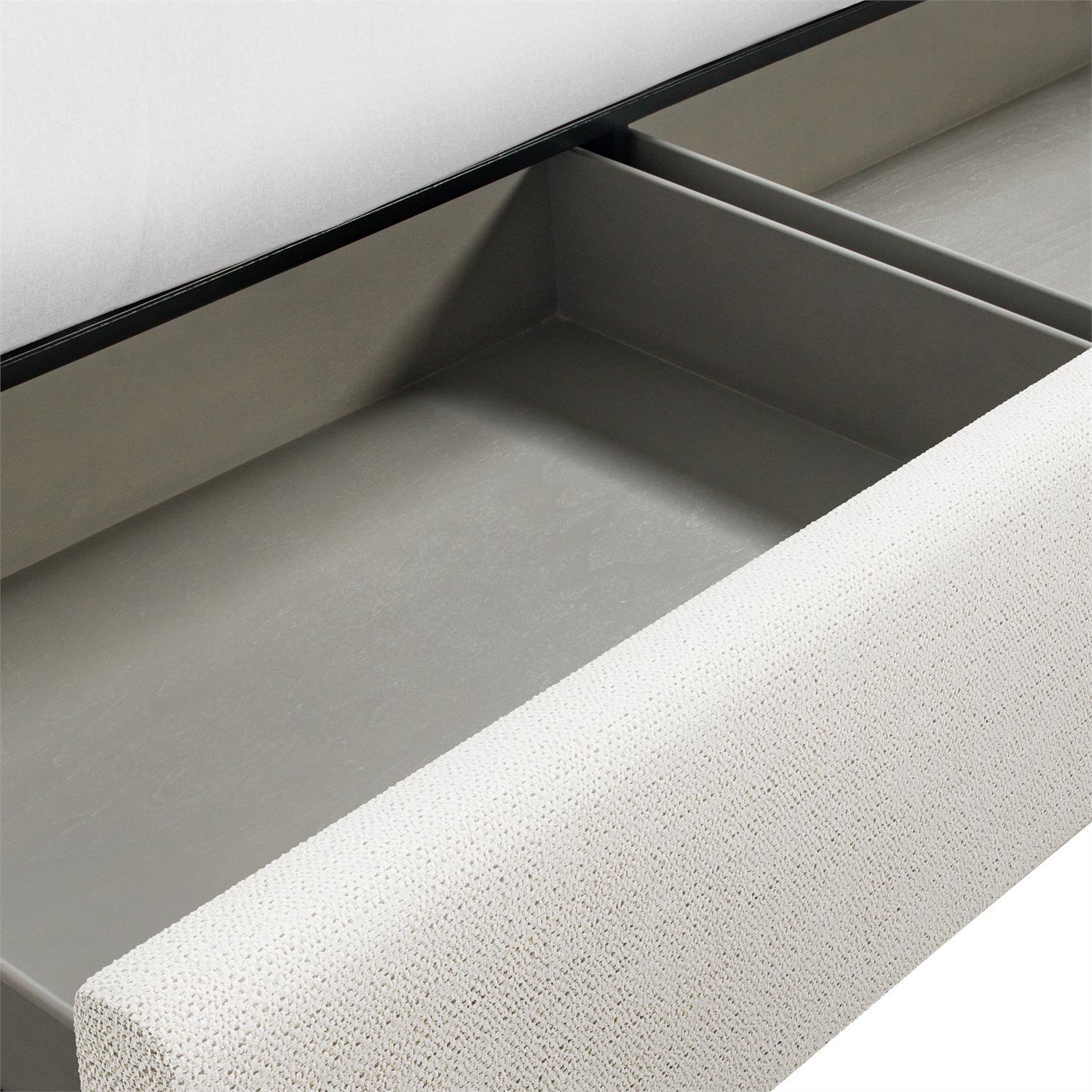 Bernhardt Graham Fabric Storage Panel Bed Queen — K2145