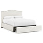 Bernhardt Graham Fabric Storage Panel Bed Queen — K2145
