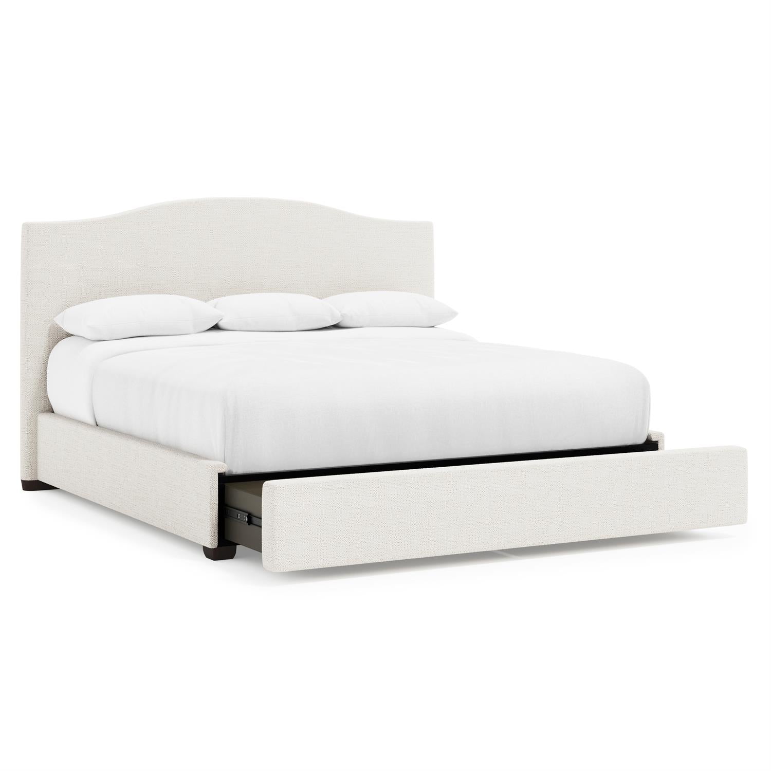 Bernhardt Graham Fabric Storage Panel Bed King — K2146