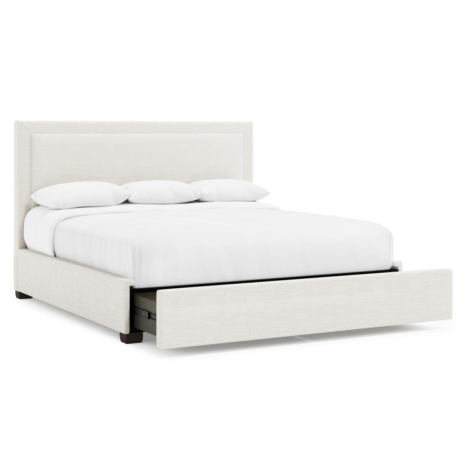 Bernhardt Morgan Fabric Storage Panel Bed Queen (54" H) — K2147