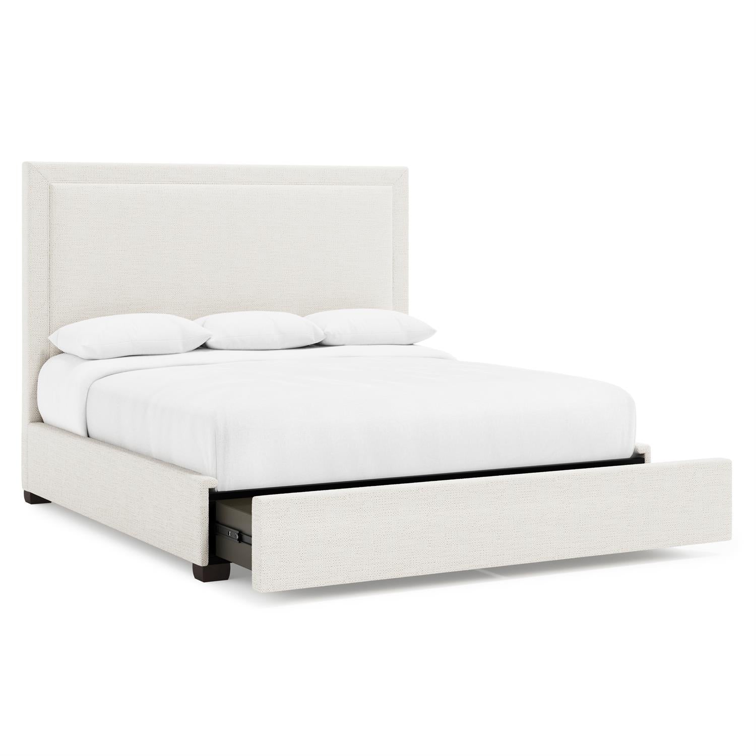 Bernhardt Morgan Fabric Storage Panel Bed King (64" H) — K2150
