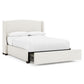 Bernhardt Cooper Fabric Storage Shelter Bed Queen (54" H) — K2151