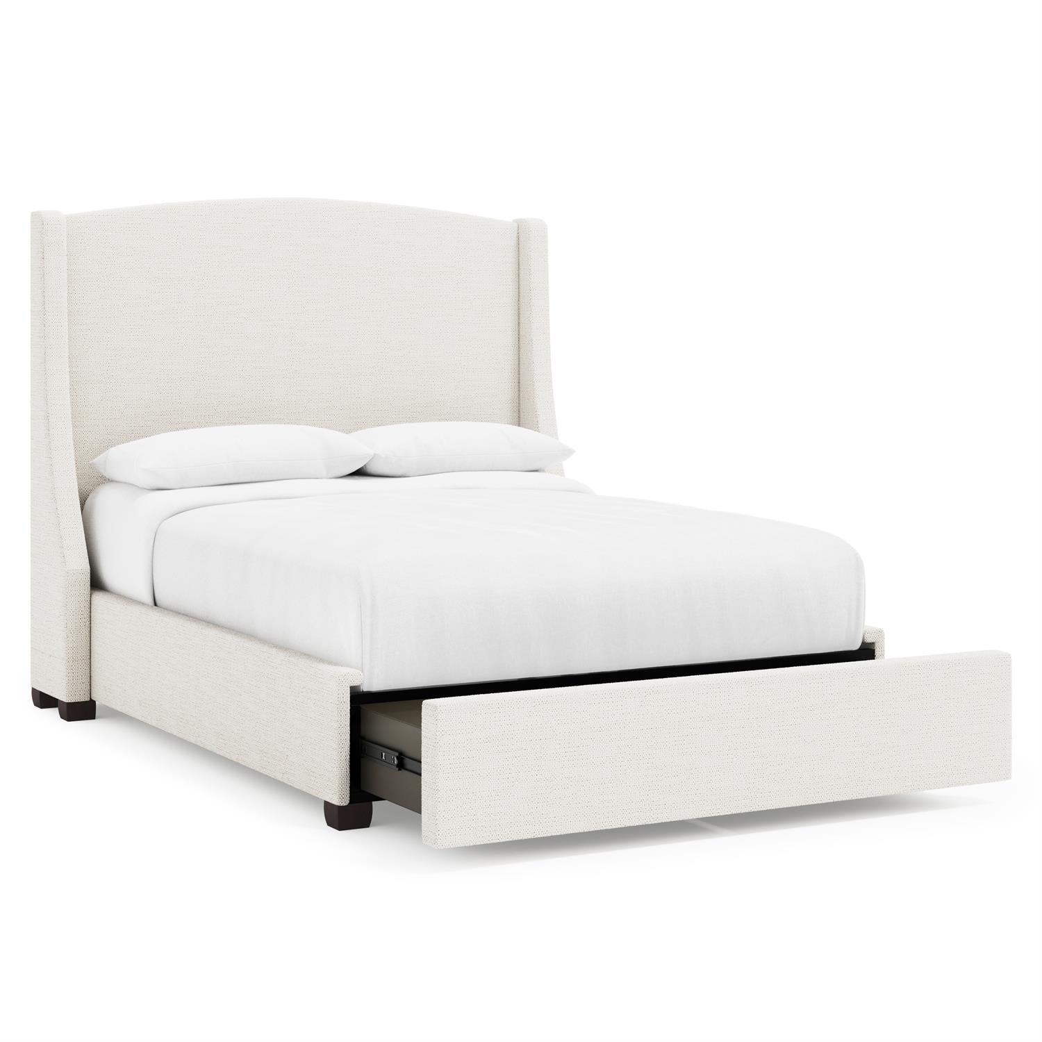 Bernhardt Cooper Fabric Storage Shelter Bed Queen (64" H) — K2152