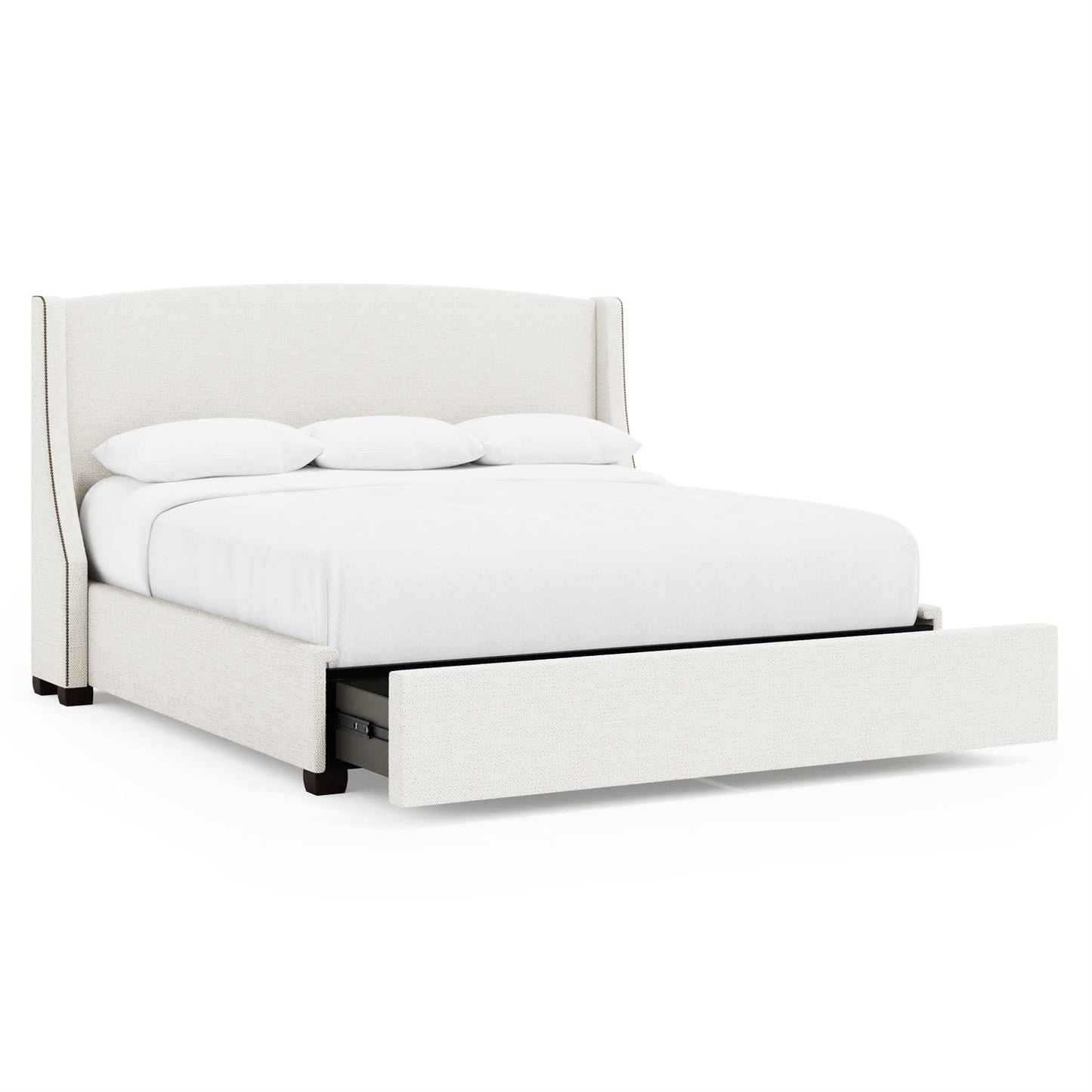 Bernhardt Cooper Fabric Storage Shelter Bed King (54" H) — K2153