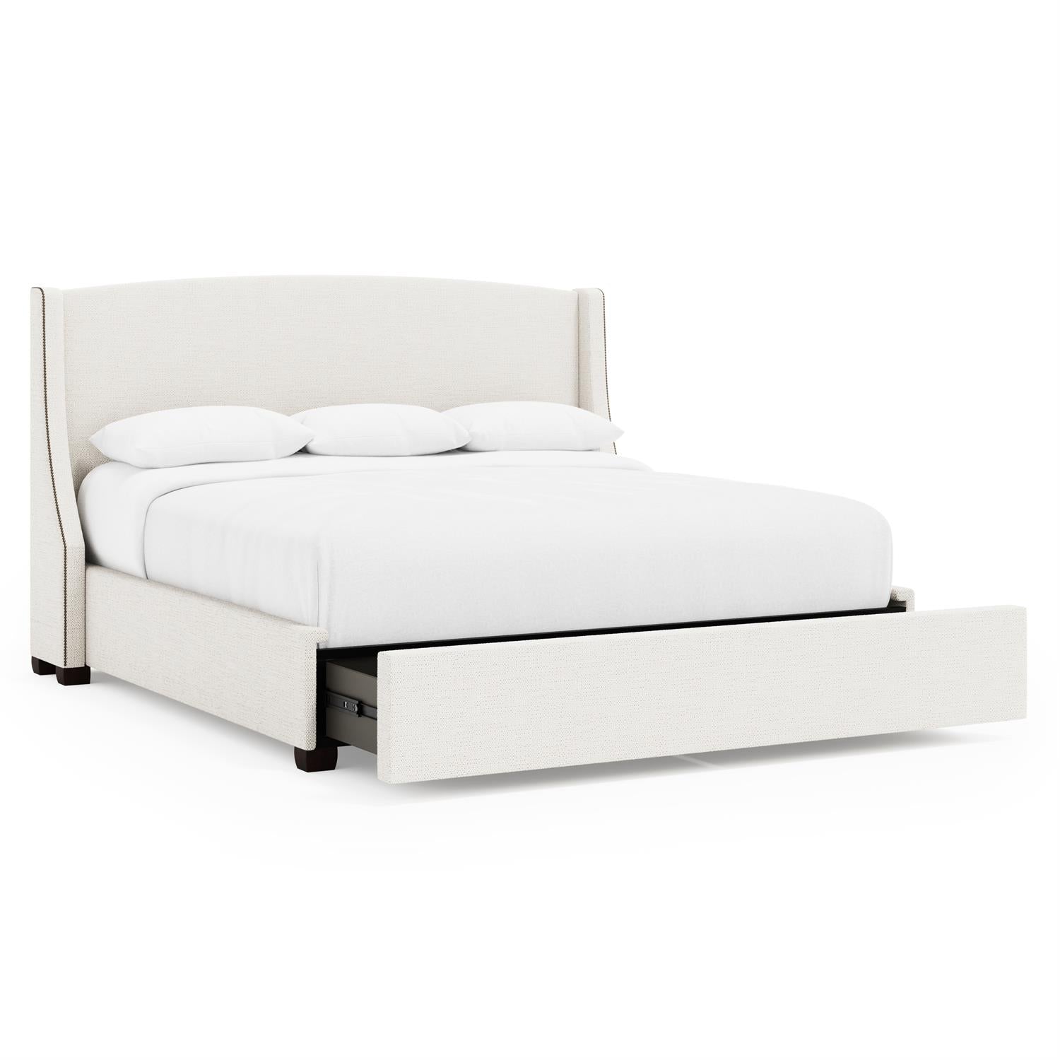 Bernhardt Cooper Fabric Storage Shelter Bed King (54" H) — K2153