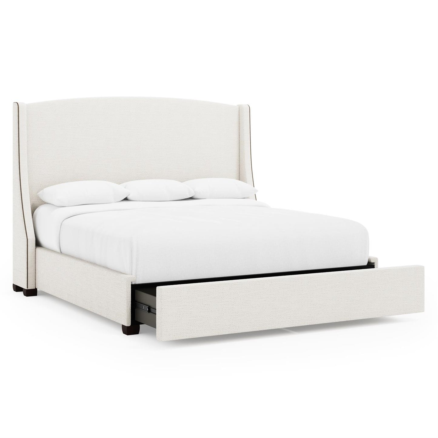 Bernhardt Cooper Fabric Storage Shelter Bed King (64" H) — K2154
