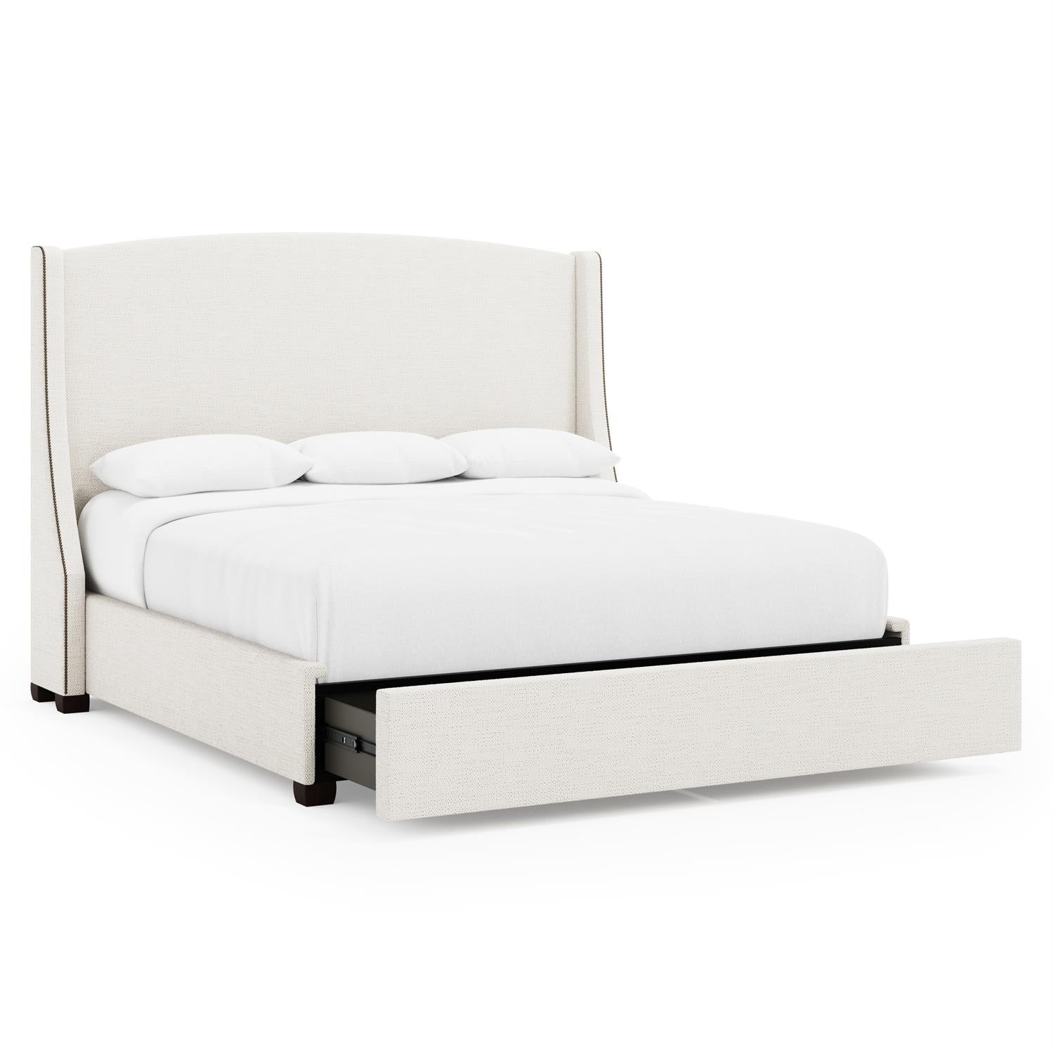 Bernhardt Cooper Fabric Storage Shelter Bed King (64" H) — K2154