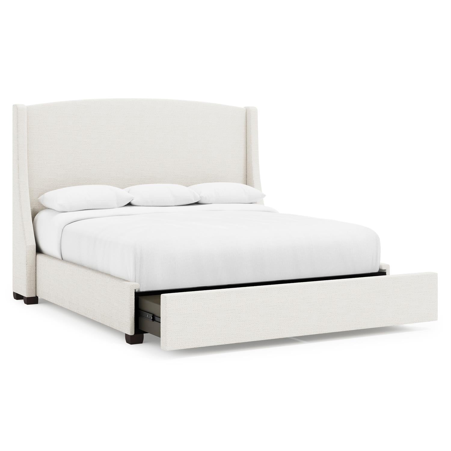 Bernhardt Cooper Fabric Storage Shelter Bed King (64" H) — K2154