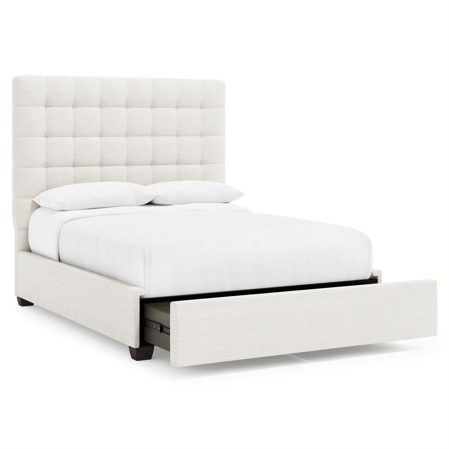 Bernhardt Avery Fabric Storage Panel Bed Queen (66" H) — K2158