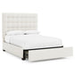 Bernhardt Avery Fabric Storage Panel Bed Queen (66" H) — K2158