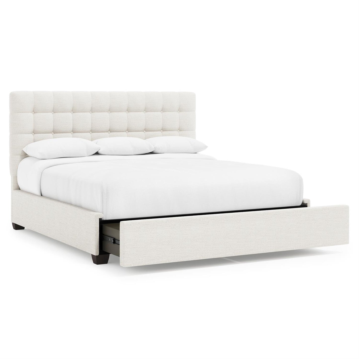 Bernhardt Avery Fabric Storage Panel Bed King (54.5" H) — K2159