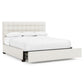 Bernhardt Avery Fabric Storage Panel Bed King (54.5" H) — K2159