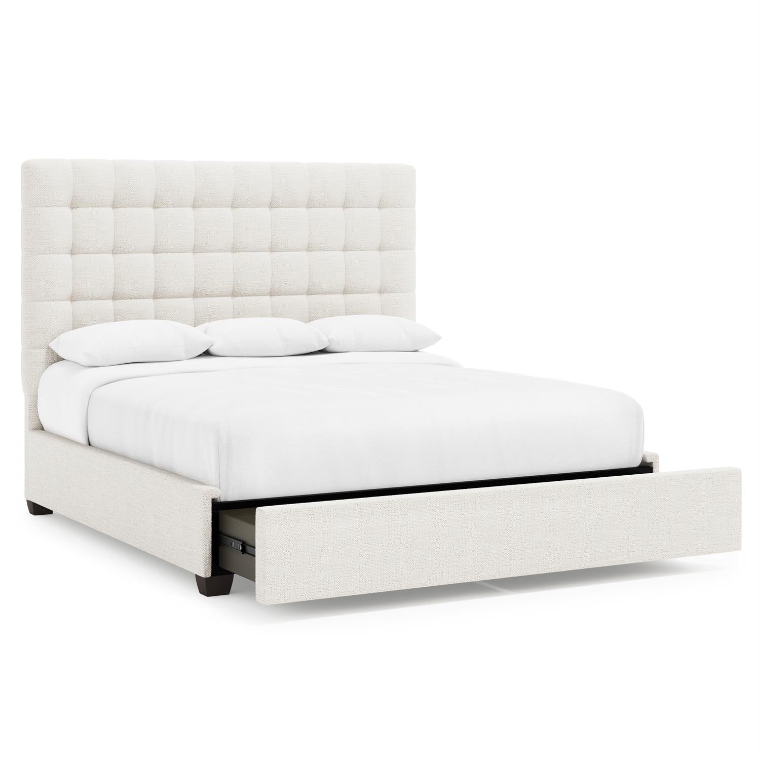 Bernhardt Avery Fabric Storage Panel Bed King (66" H) — K2162