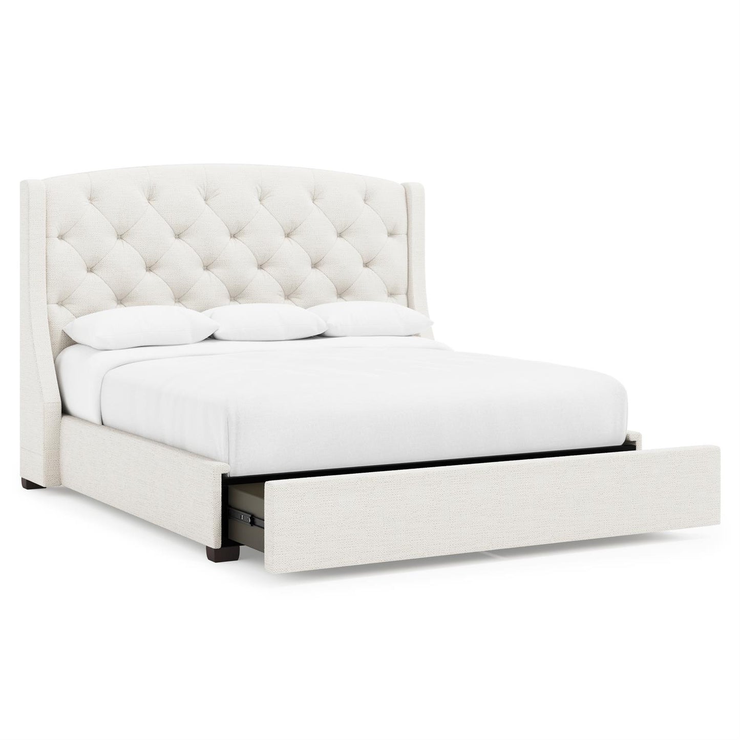 Bernhardt Jordan Fabric Storage Shelter Bed King (64" H) — K2166