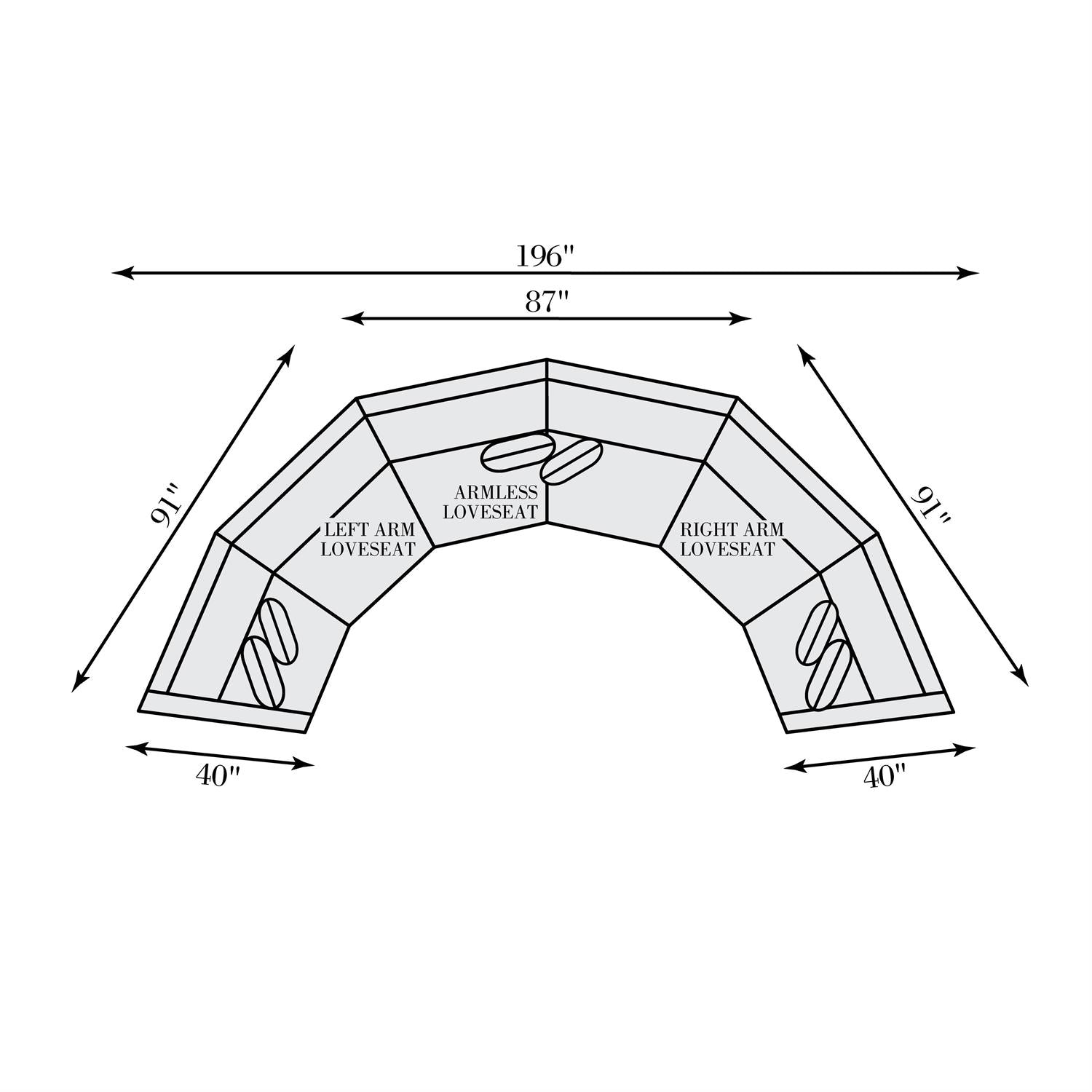 Bernhardt Soleil Fabric Sectional — K2177
