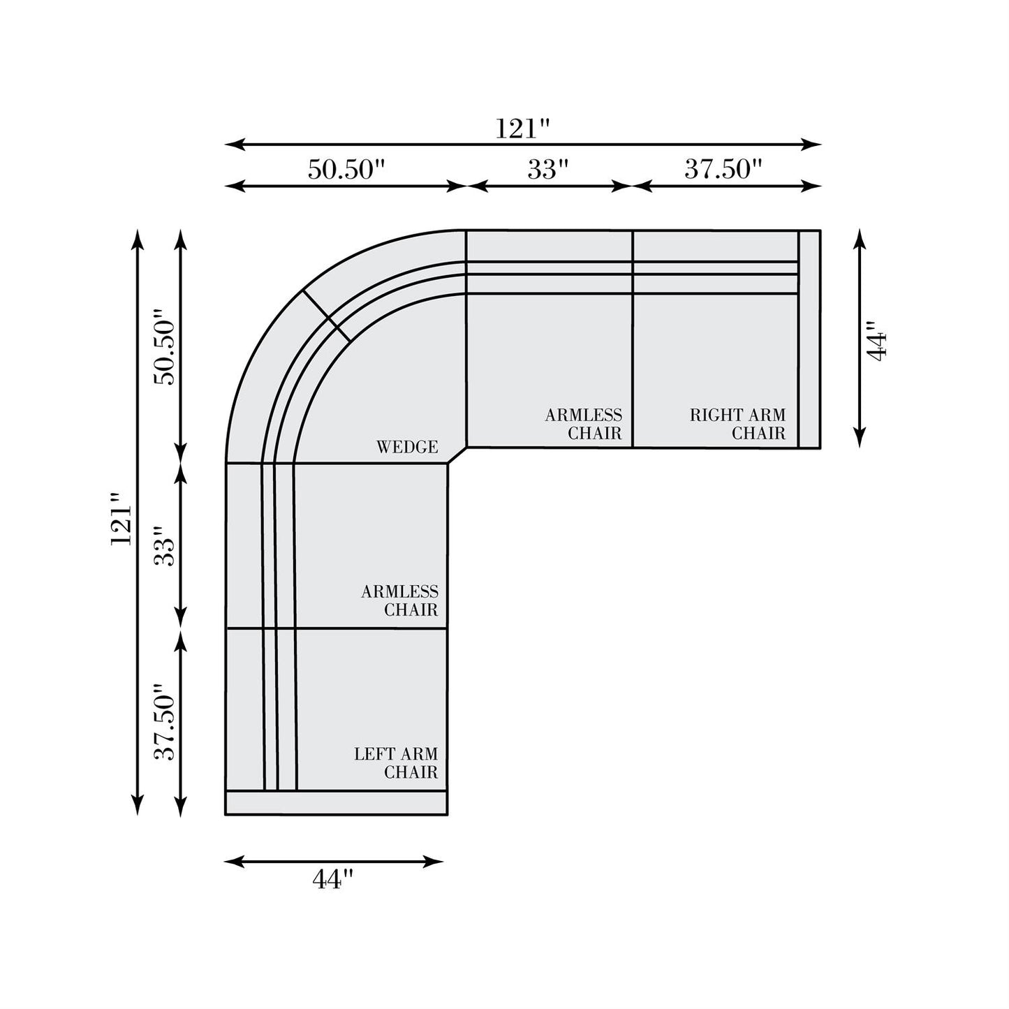 Bernhardt Gio Fabric Power Motion Sectional — K2181