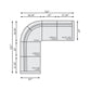 Bernhardt Gio Fabric Power Motion Sectional — K2181