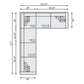 Bernhardt Helena Fabric Sectional Wood Foot — K2189