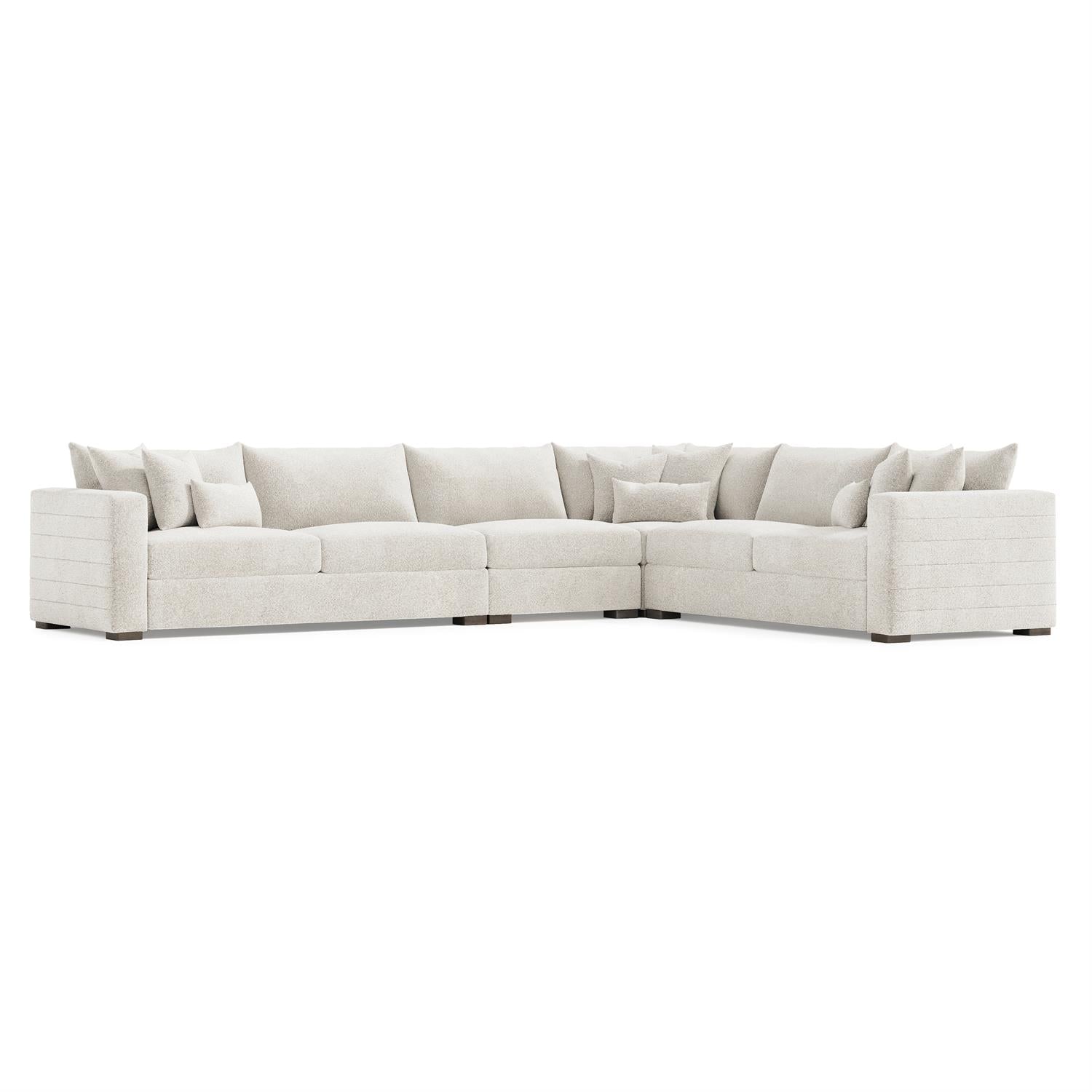 Bernhardt Helena Fabric Sectional Wood Foot — K2189