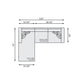 Bernhardt Helena Fabric Sectional Wood Foot — K2191