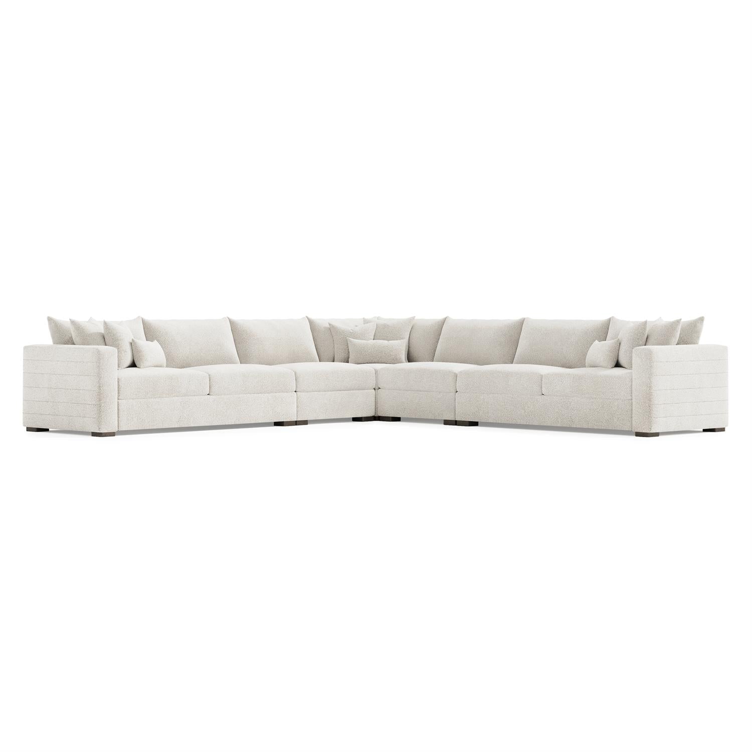 Bernhardt Helena Fabric Sectional Wood Foot — K2194