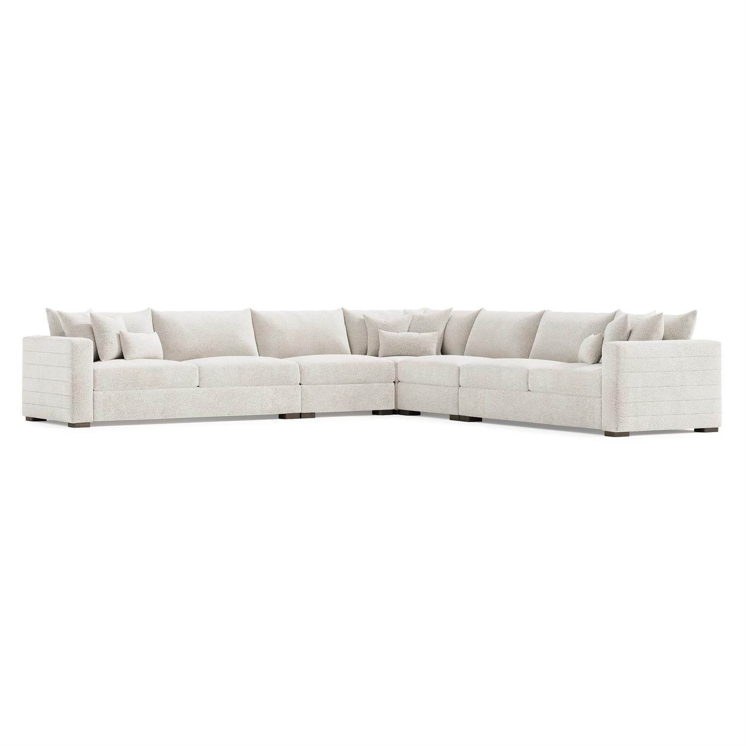 Bernhardt Helena Fabric Sectional Wood Foot — K2194
