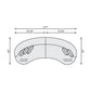 Bernhardt Elle Fabric Sectional — K2199