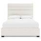 Bernhardt Murray Fabric Storage Panel Bed Queen — K2227