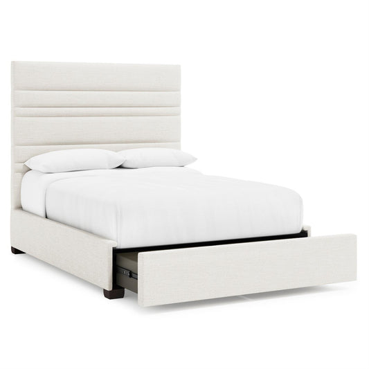 Bernhardt Murray Fabric Storage Panel Bed Queen — K2227