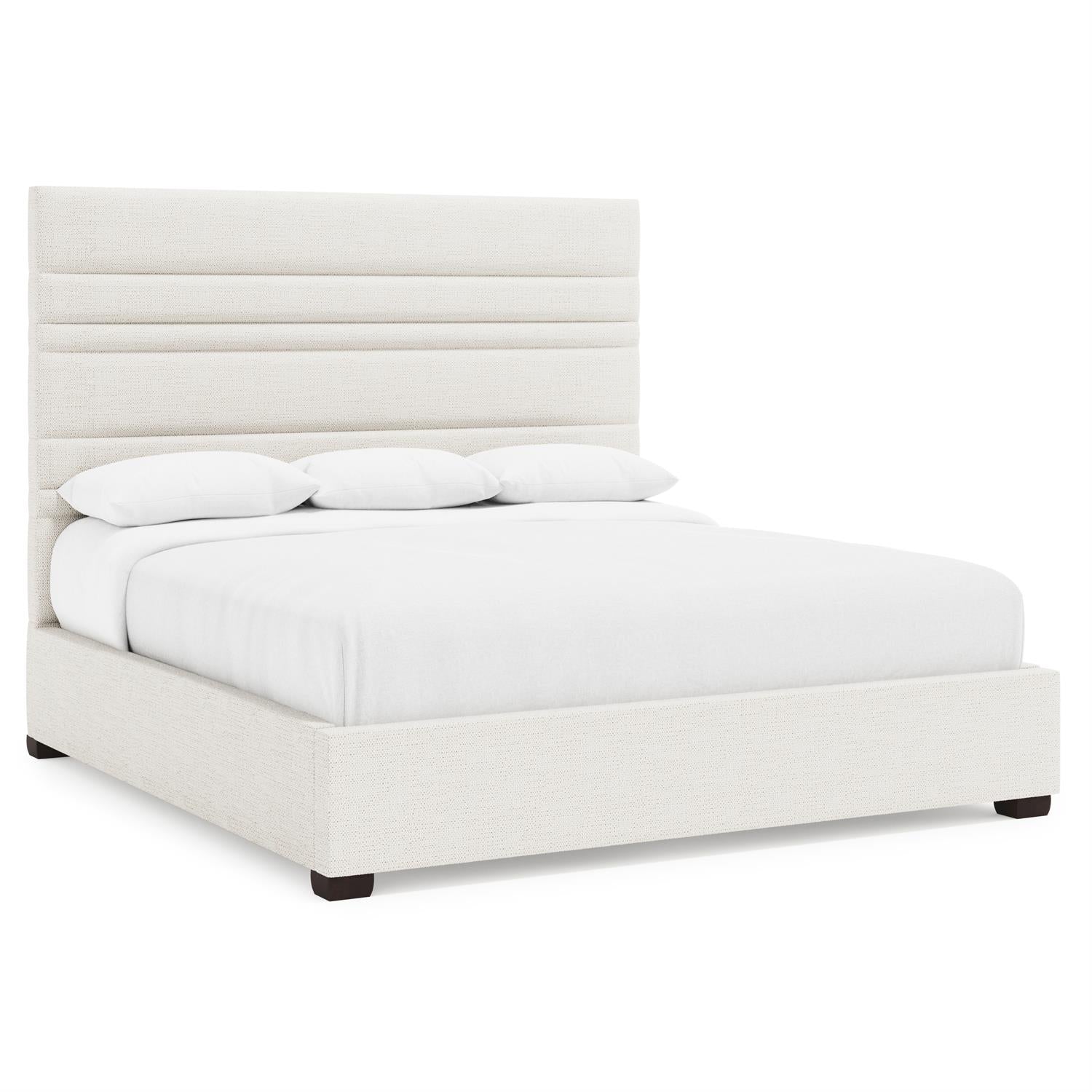Bernhardt Murray Fabric Storage Panel Bed King — K2228